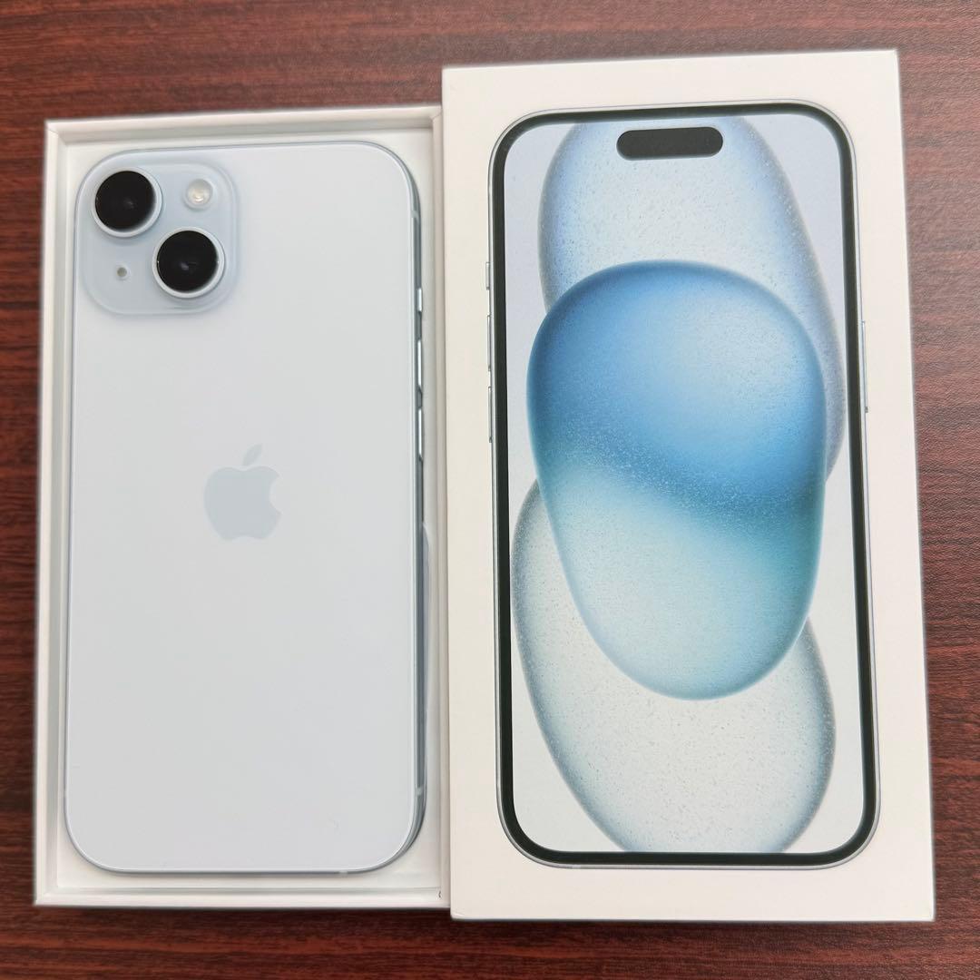 iPhone 15 SIMフリー 128GB ブルー 美品