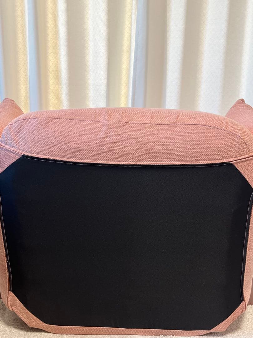 無印良品　リクライニング　フロアソファ　１シーター　ピンク　ポリエステル