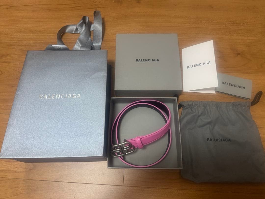 BALENCIAGA バレンシアガ レディース ベルト ピンク BB