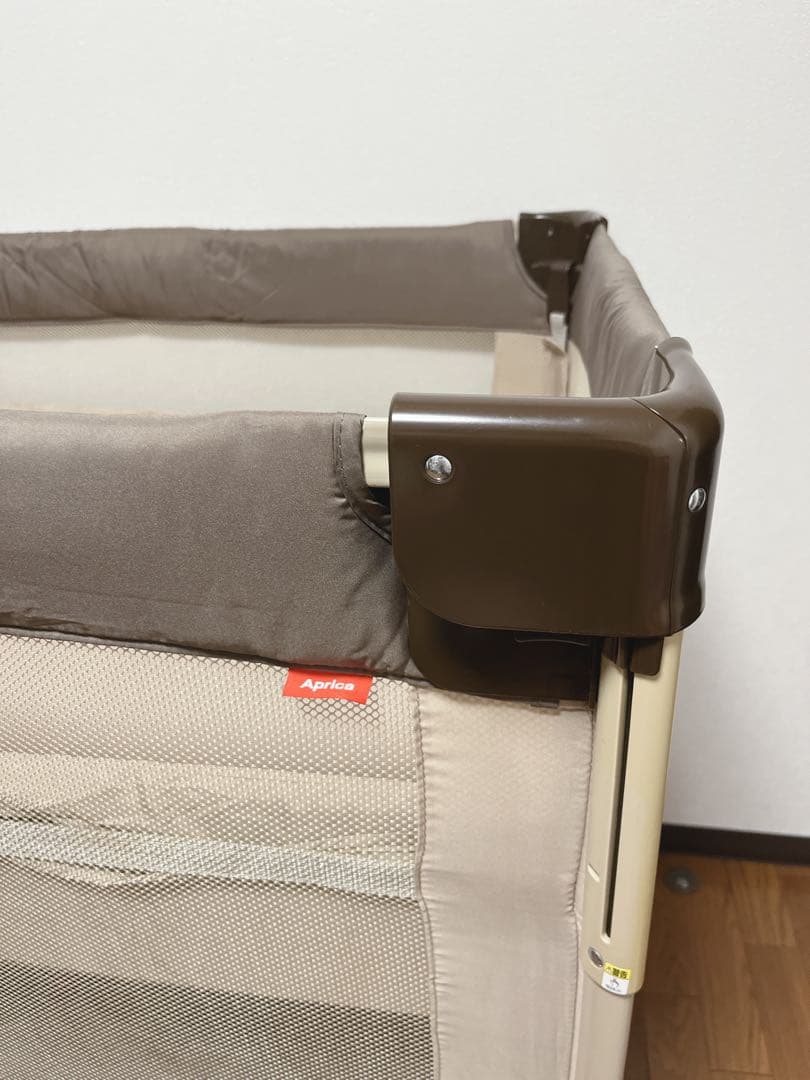 【極美品】アップリカ ココネルエアー ベビーベッド サークル 寝具 66047