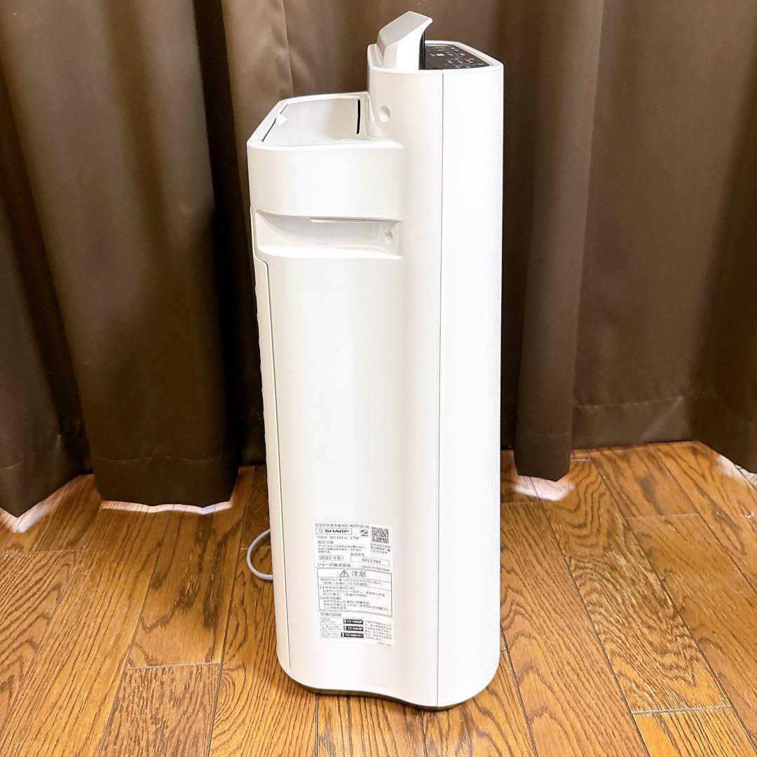 美品 ★ シャープ 加湿空気清浄機 KC-40TH5-W 2022年製 ホワイト