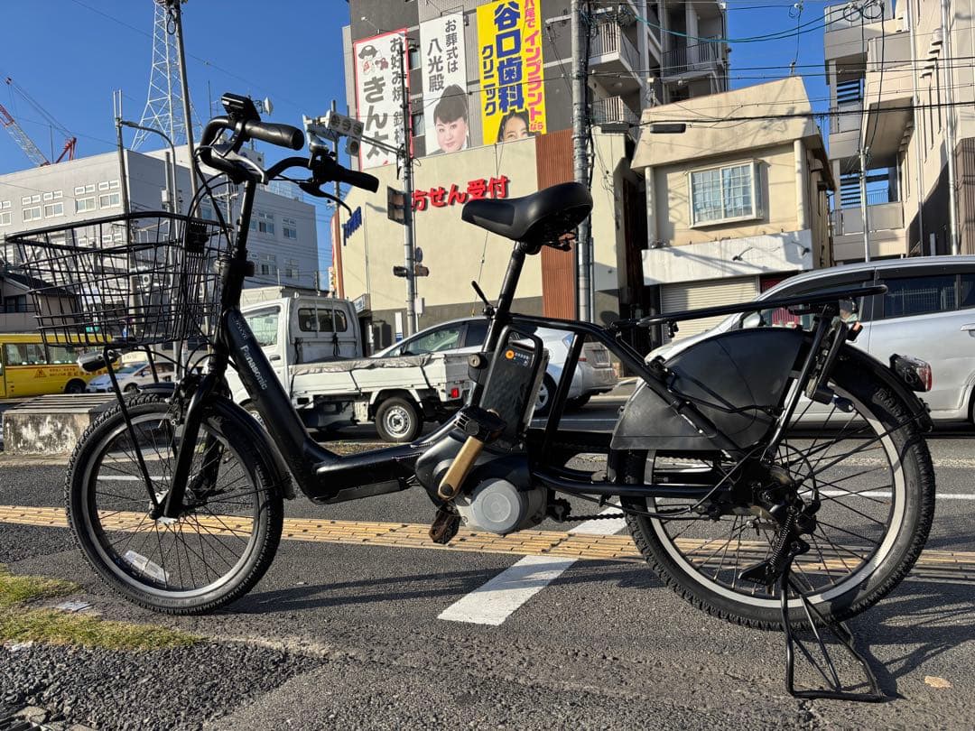 中古20インチ Panasonic電動アシスト自転車　12Ah