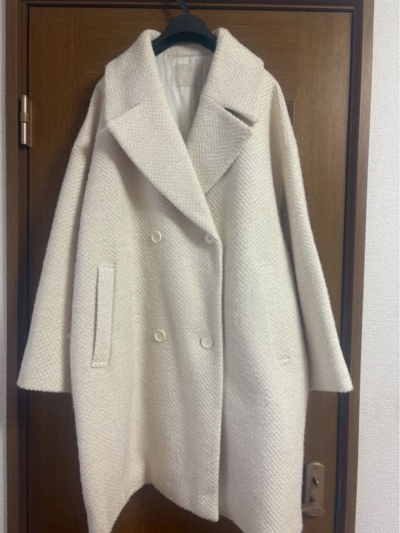 新品　Plage GIOLICA ヘリンボン コクーンコート