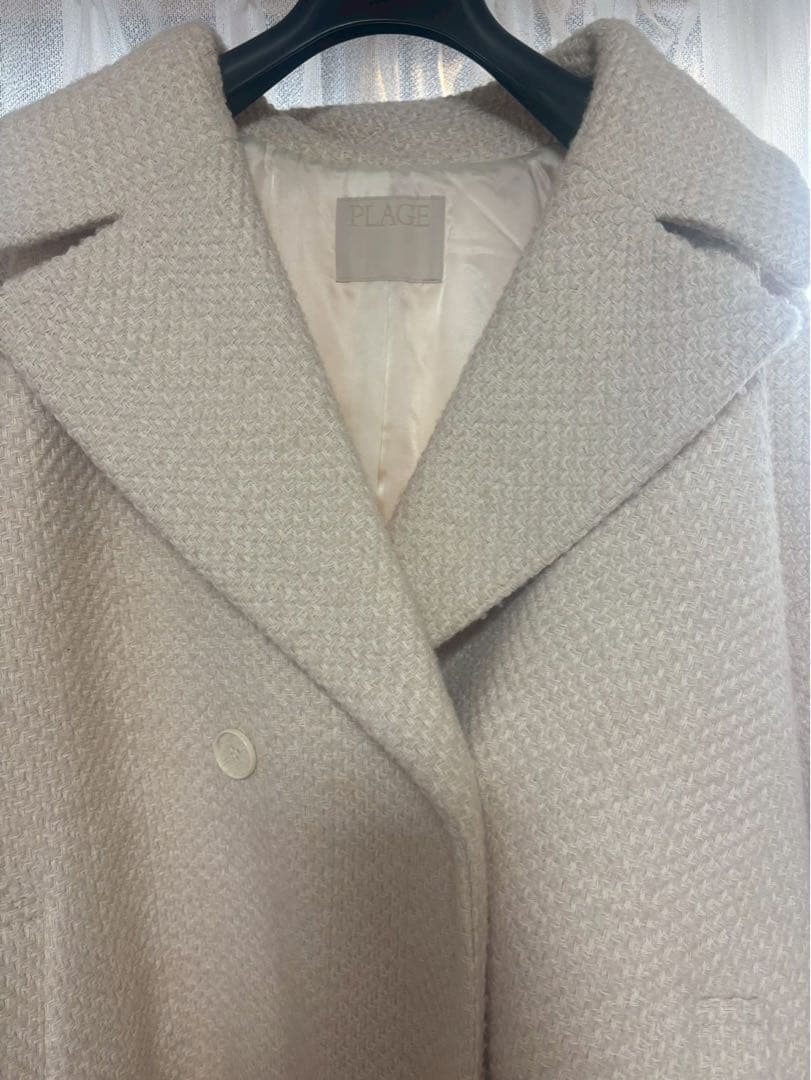 新品　Plage GIOLICA ヘリンボン コクーンコート