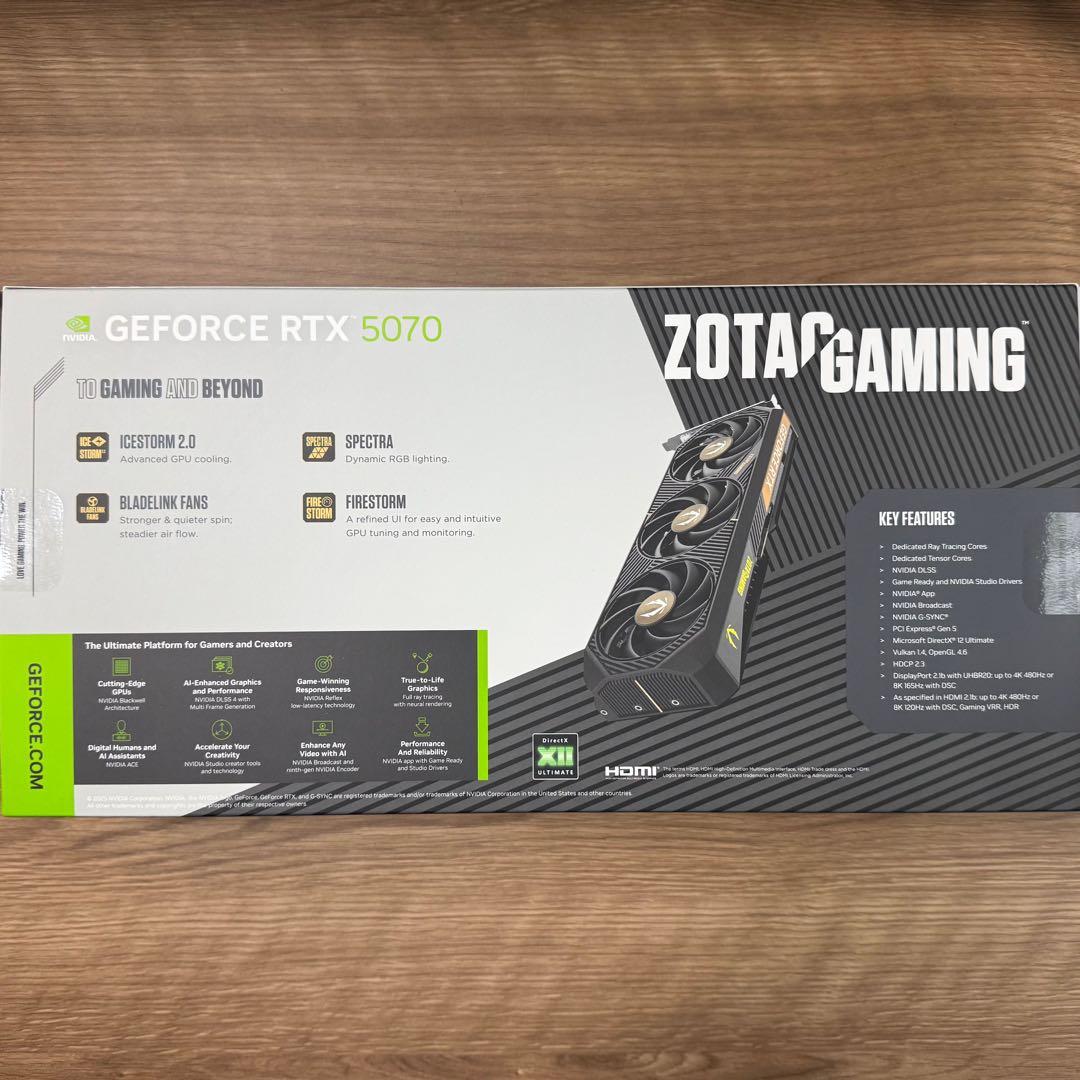 グラフィックボード・グラボ・ビデオカード ZOTAC GeForce RTX 5070 12GB