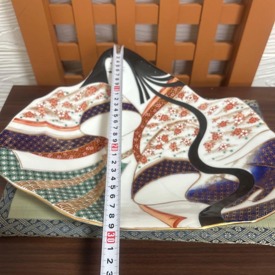 期間限定値下げ！賞美堂　其泉　有田焼　姫型　銘々皿　特大