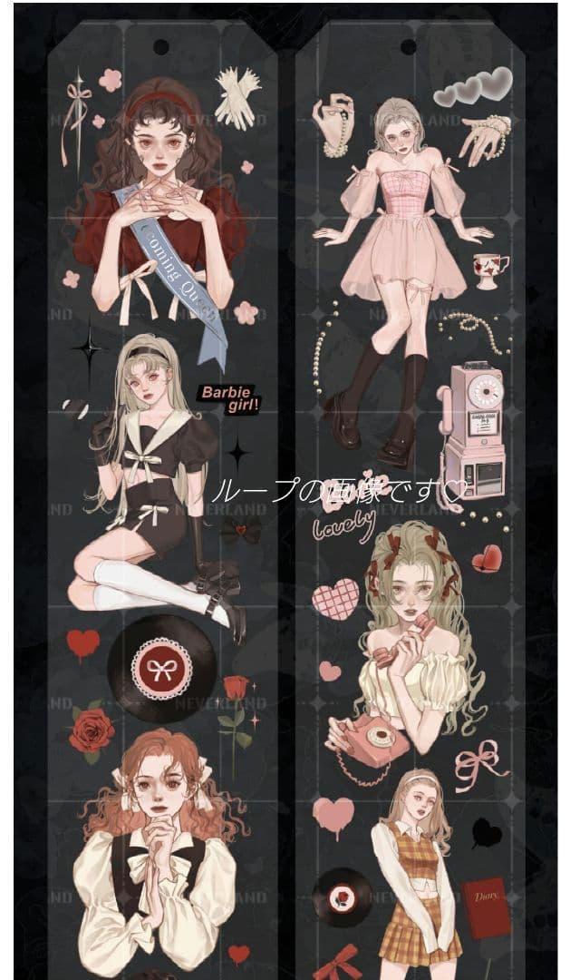 ✩再販✩J653＃SEER B·诺(玫瑰金)切売り海外人物マステ女の子