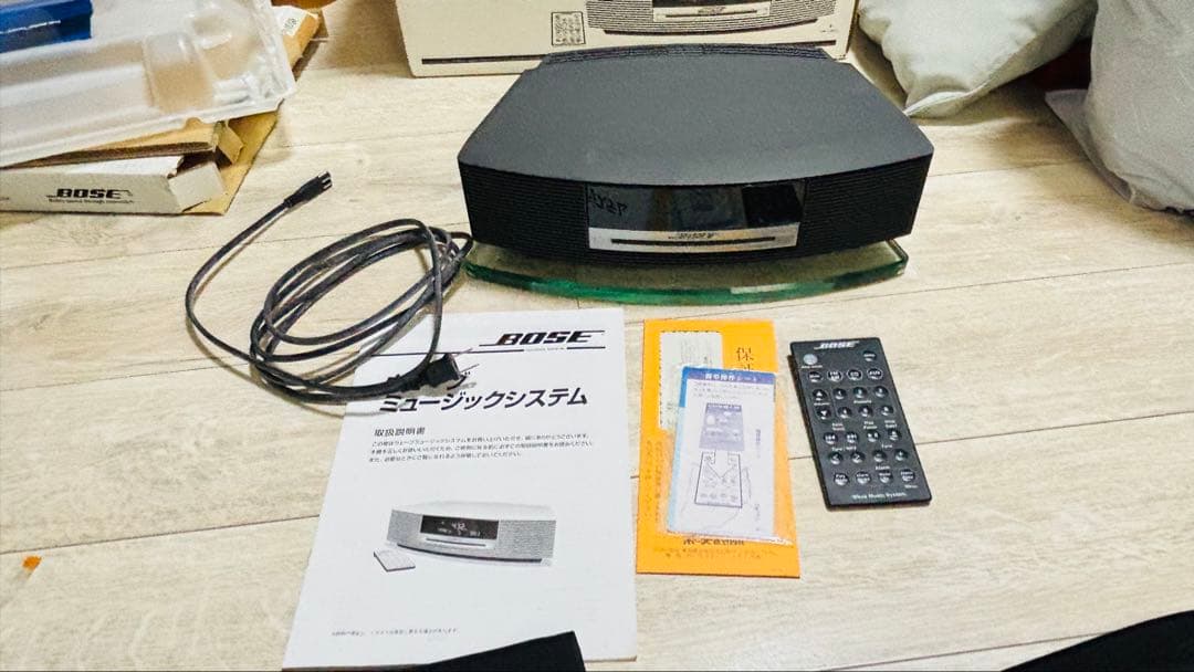 BOSE Wave music system BLACK ガラス台座付 ジャンク