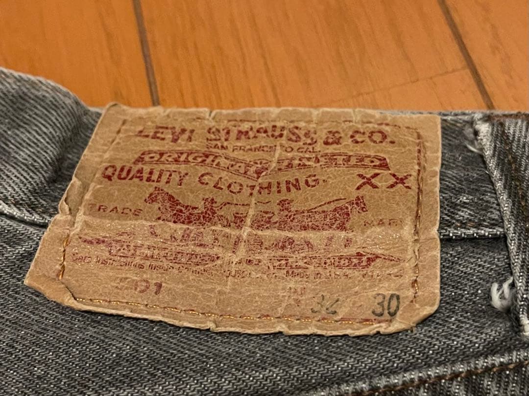 あ*ン様 90s Levi's 501 先染めブラックデニム US製 W32