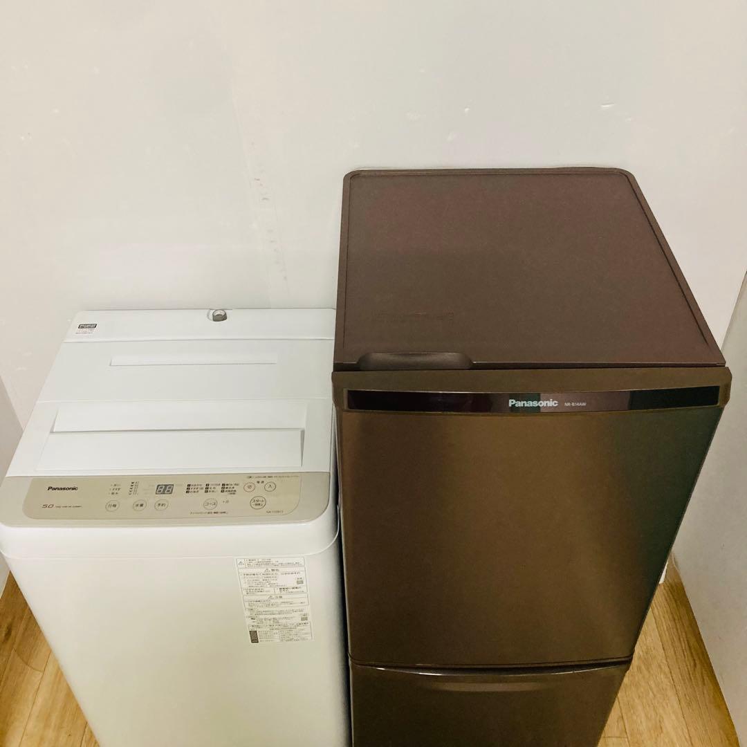 美品パナソニック冷蔵庫洗濯機1人暮らし家電セット❗️大阪、大阪近郊配送と設置無料A