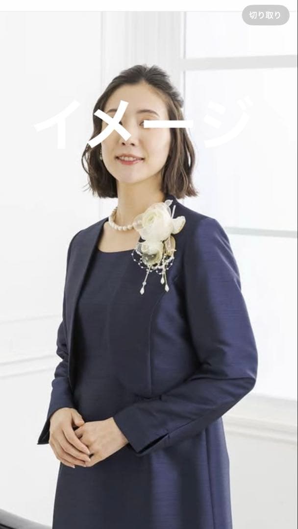 東京ソワール　PETITSOIR コサージュ ブローチホワイト色　新品未使用