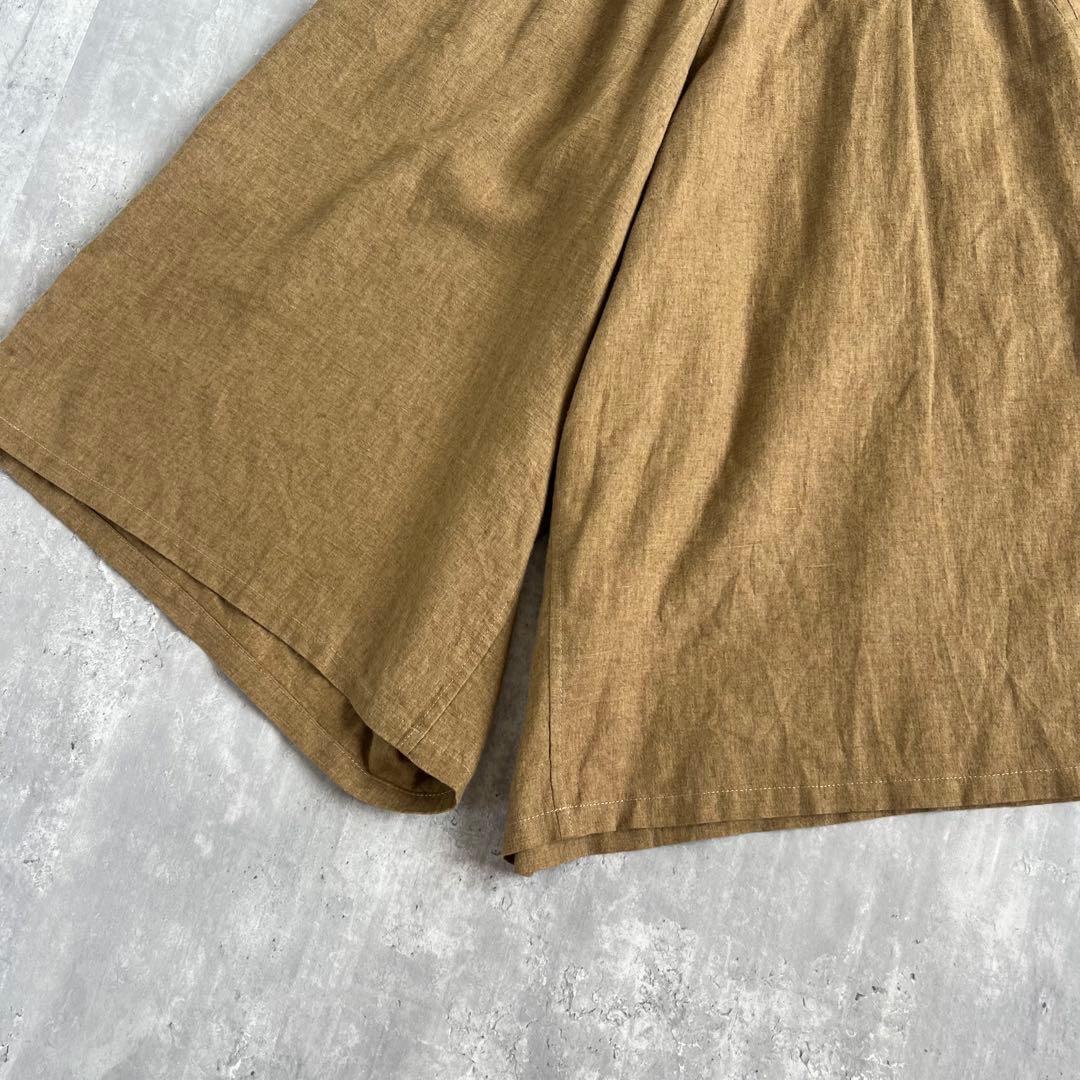 Y's　ワイズ　ヨウジヤマモト　リネン100%　スカートパンツ　ナチュラル　S