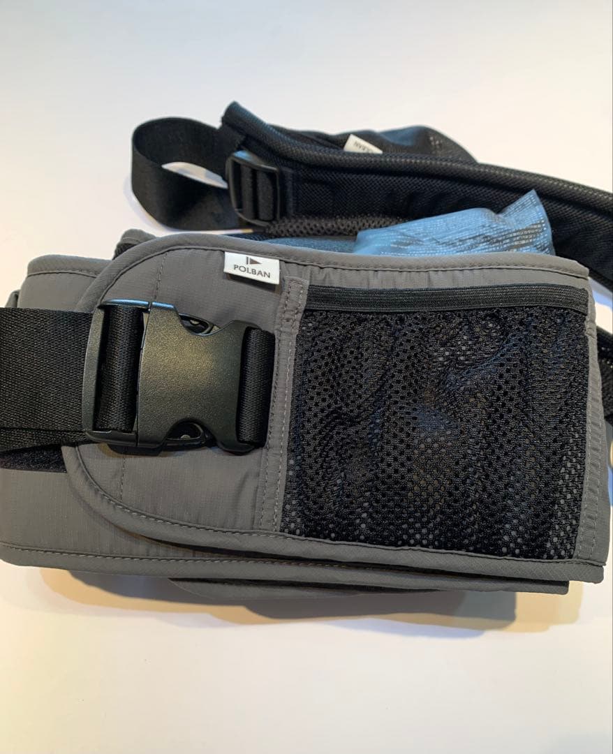 【1回使用 ポルバン ヒップシート グレー シングルショルダー付】