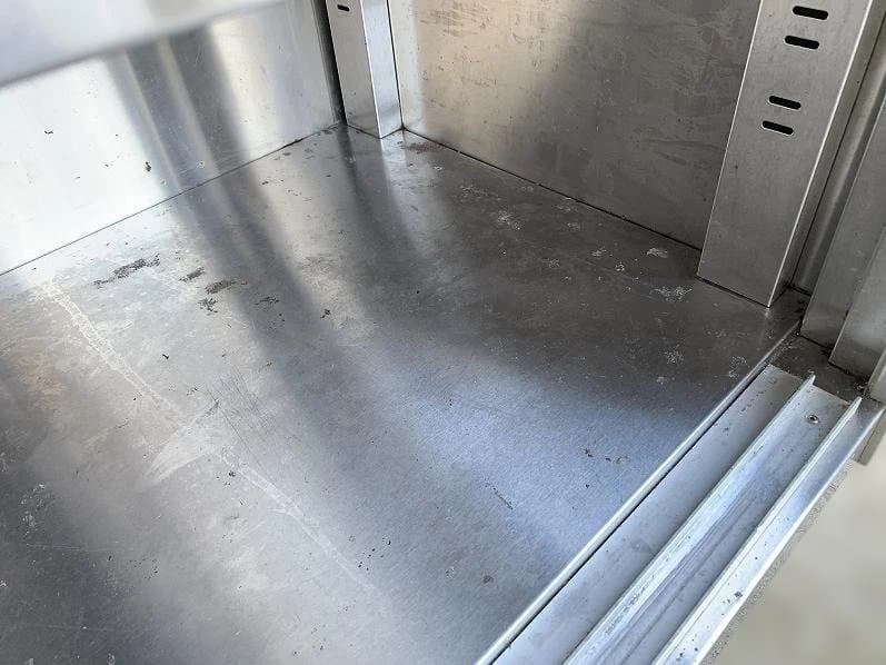 マルゼン 業務用 キャビネットテーブル ステンレス製作業台 引き戸付き 厨房