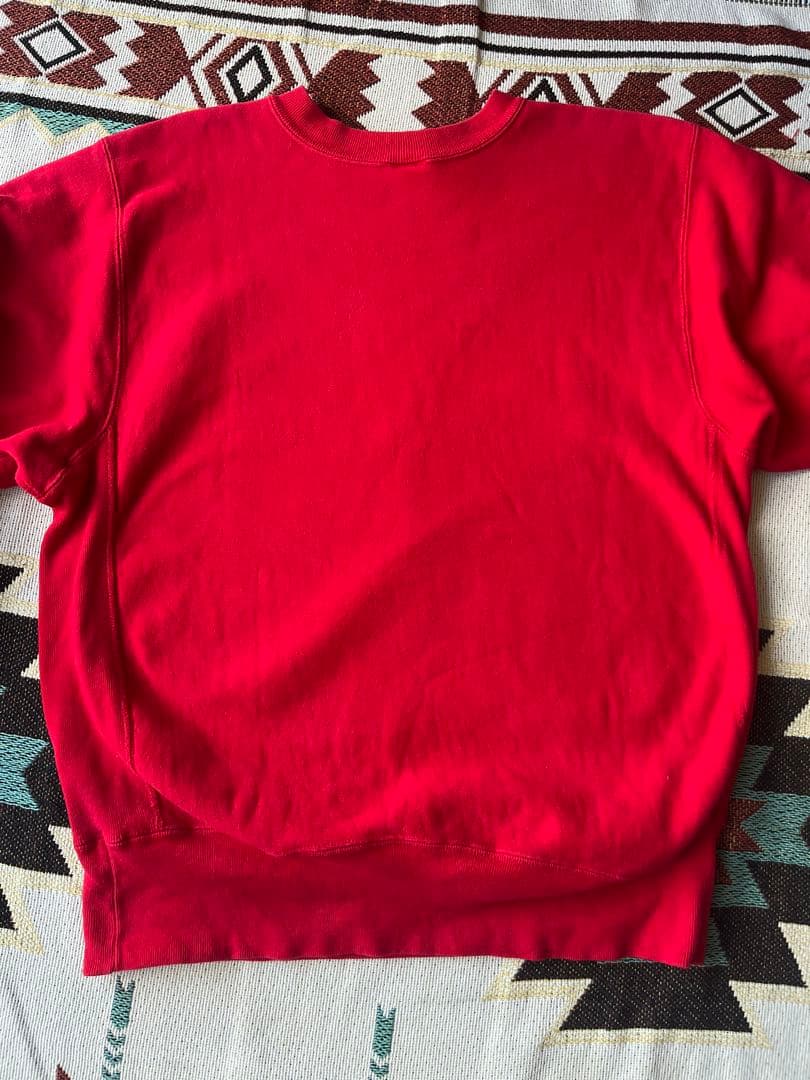 champion usa リバースウィーブ 美品 スウェット 赤 刺繍タグ