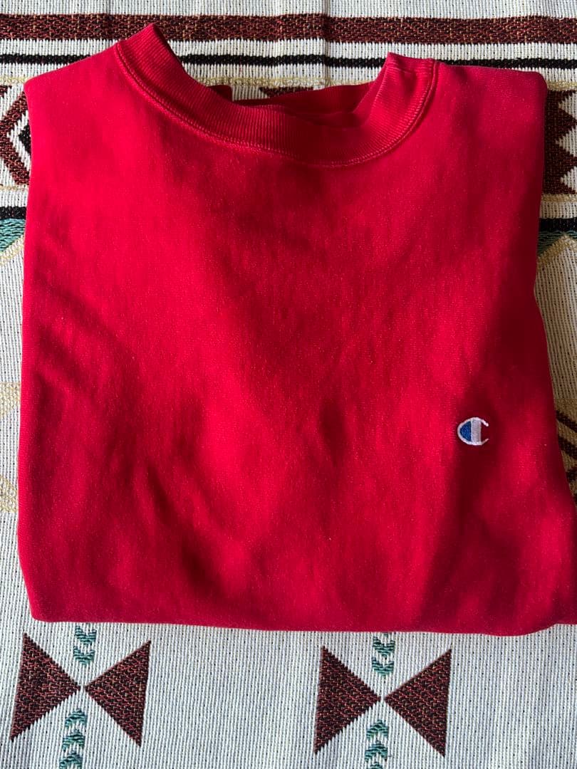 champion usa リバースウィーブ 美品 スウェット 赤 刺繍タグ