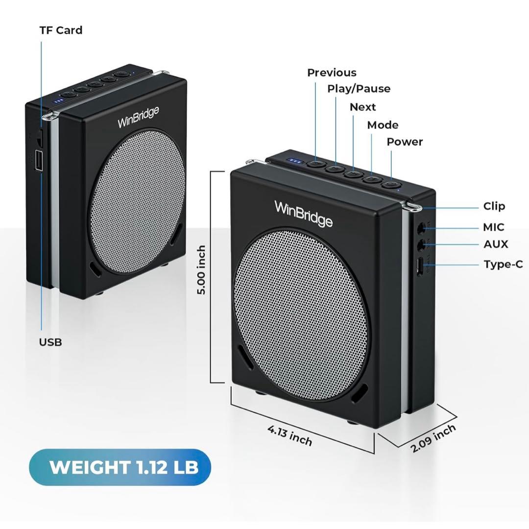 ポータブル拡声器 スピーカー 拡声器 ハンドマイク 大音量 イベント