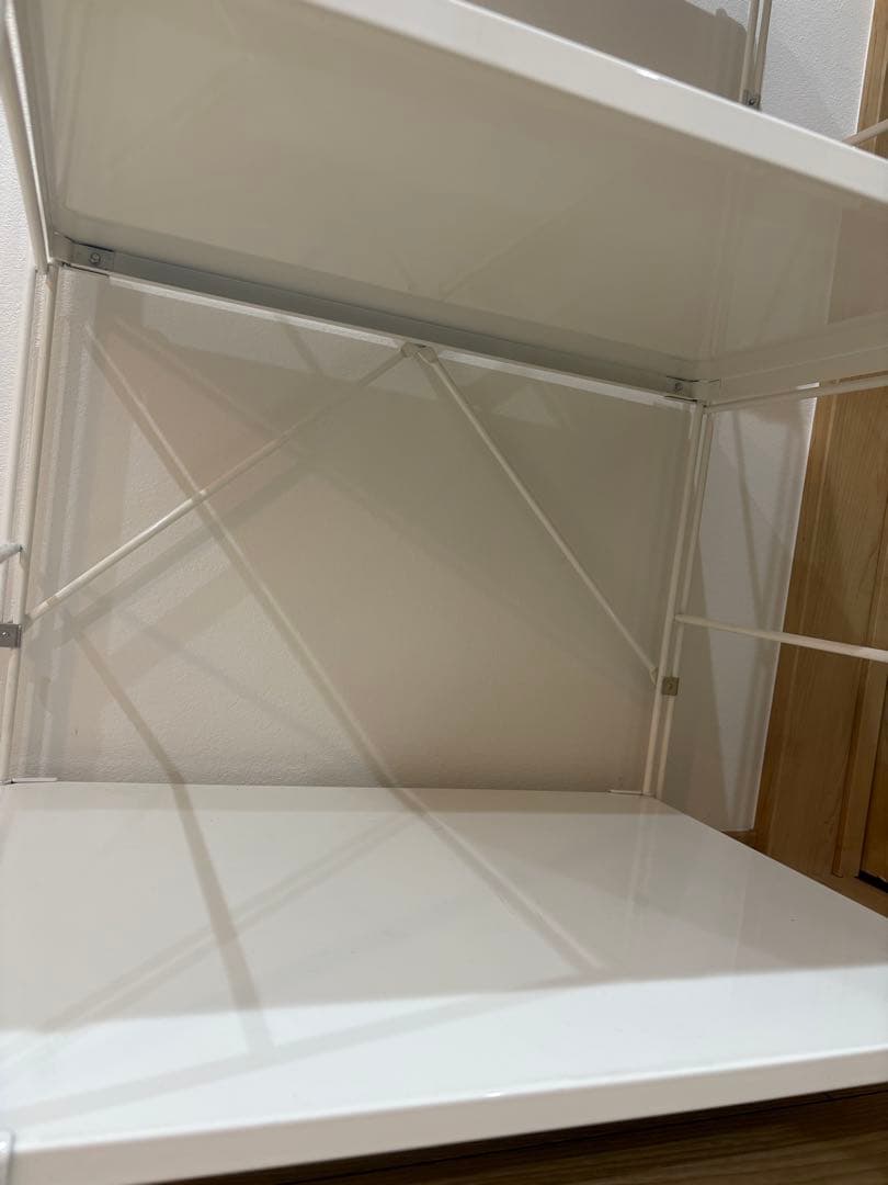 【無印良品】MUJI スチールユニットシェルフ　ライトグレー