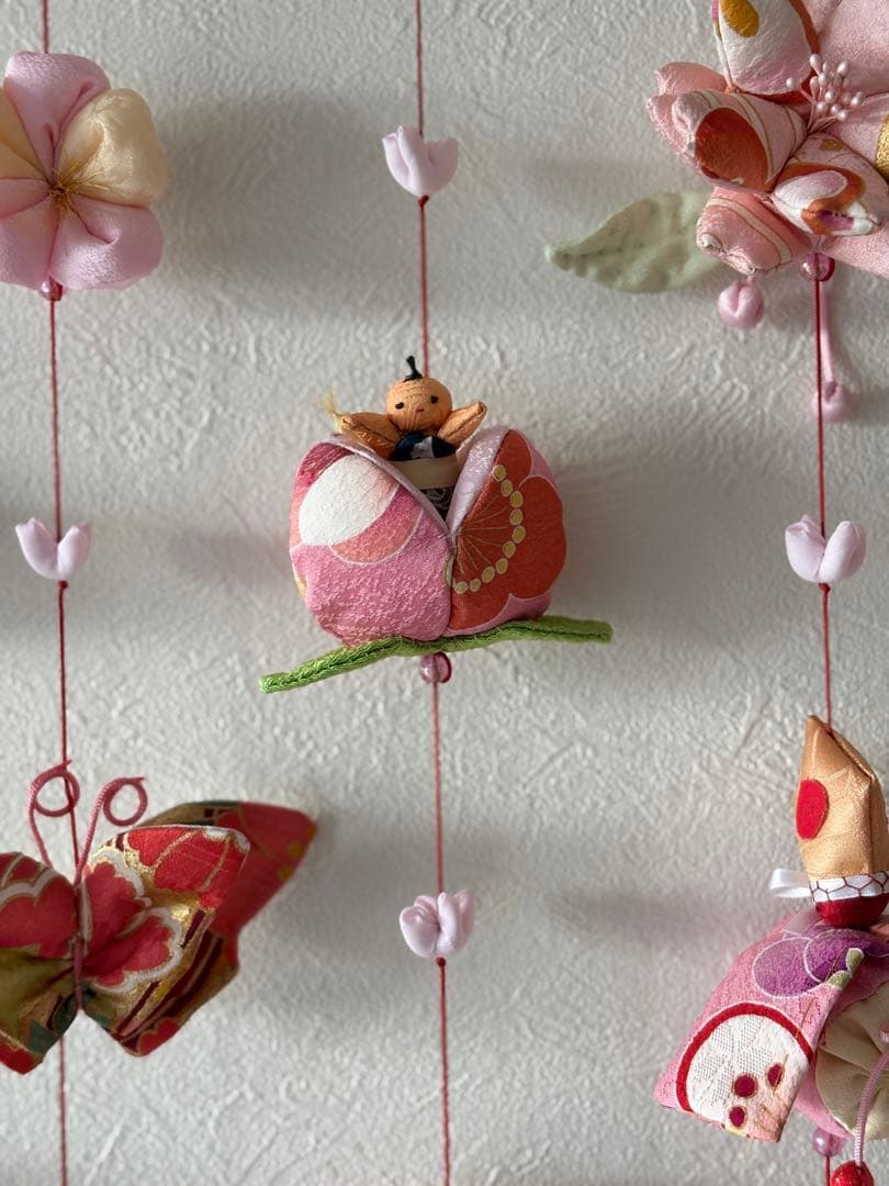 可愛いつるし雛No.186 壁掛けタイプ・ひな祭り・桃の節句・さげもんつるし飾り