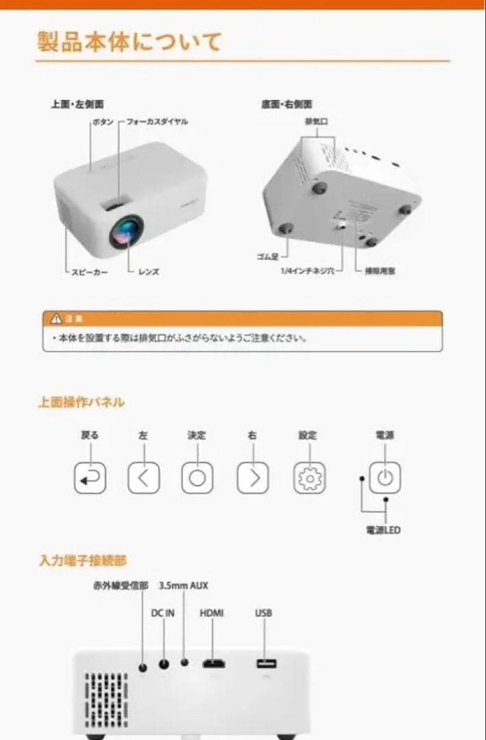 FUNLOGY プロジェクター ➕スピーカー付