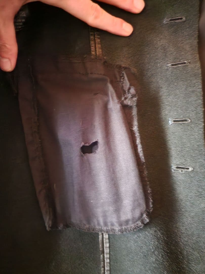 God of Roses BLACK OUT カウレザーロングベスト