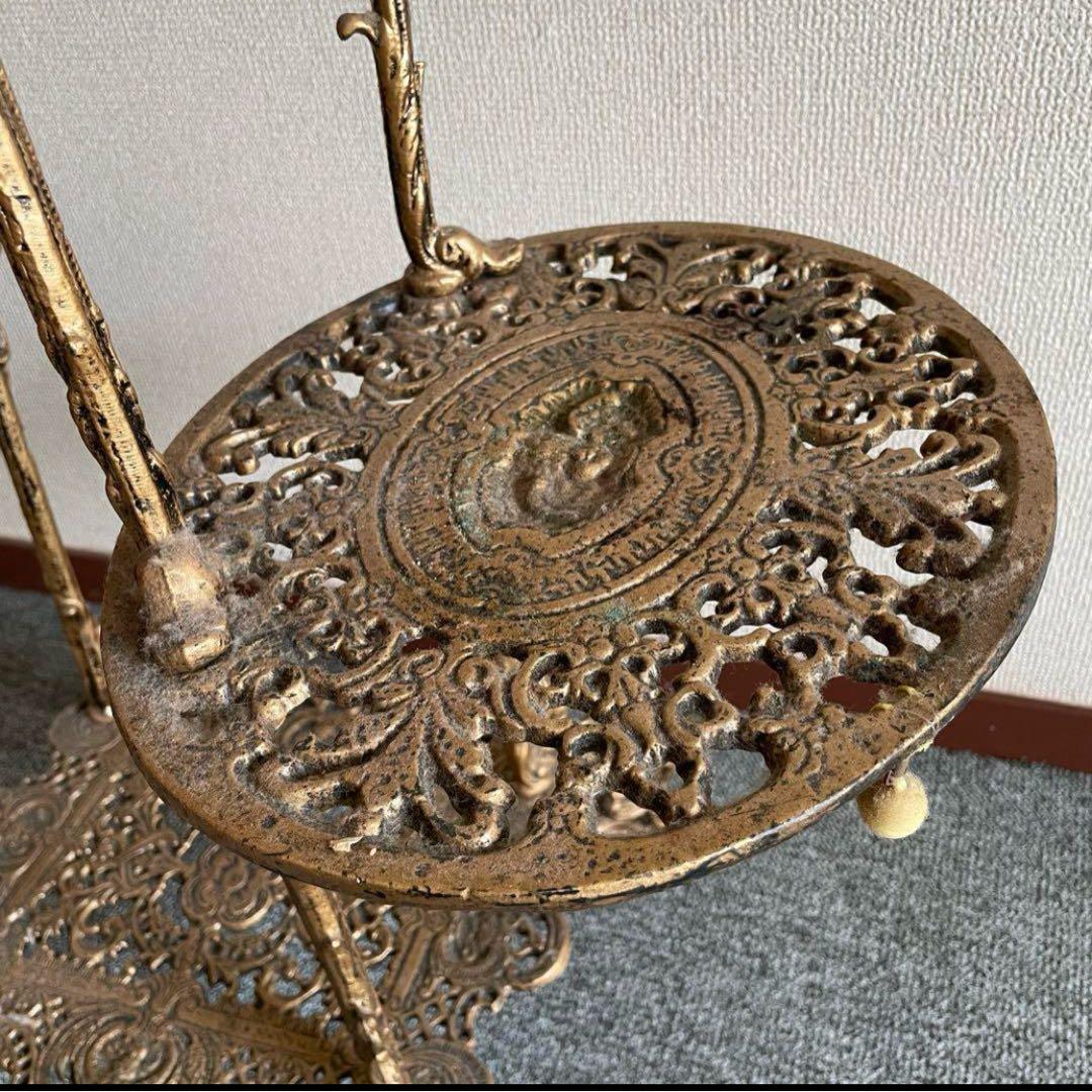 フランスアンティーク 真鍮 フラワースタンド
