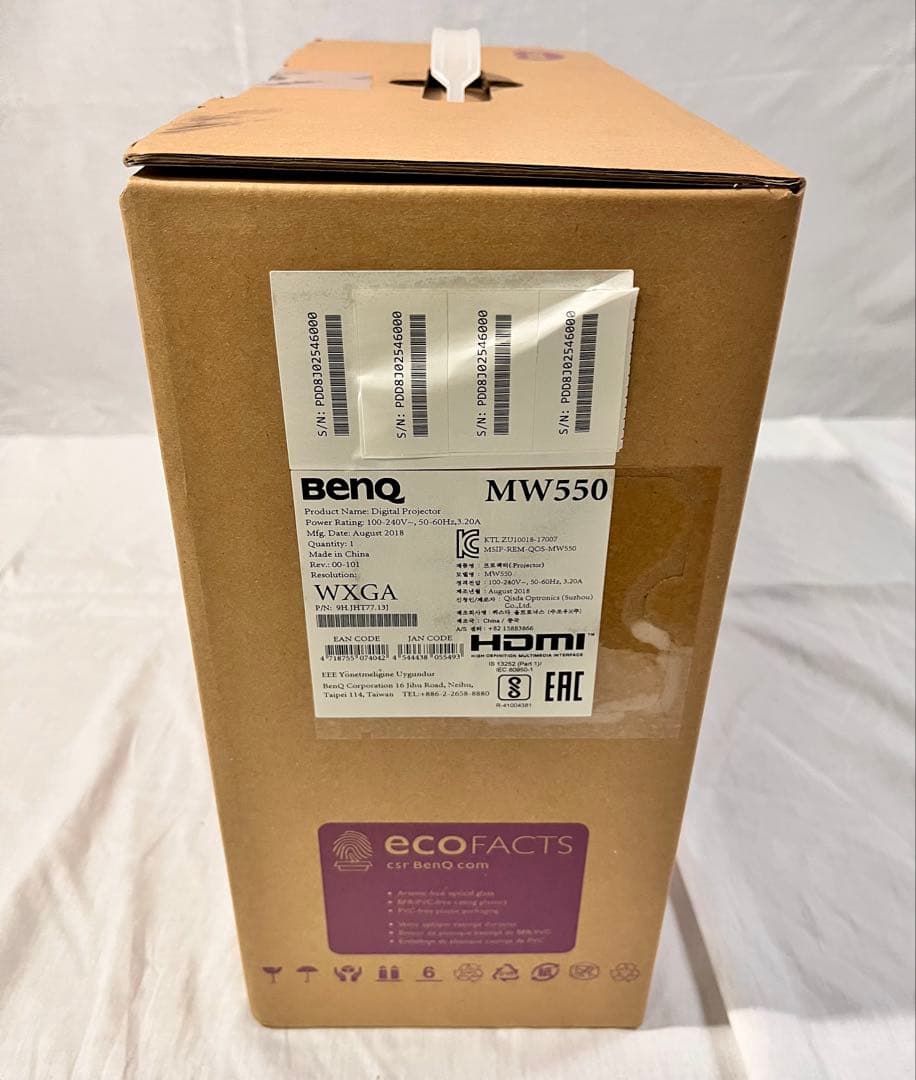 ①【新品】BenQ プロジェクター　MH534 スクリーンセット