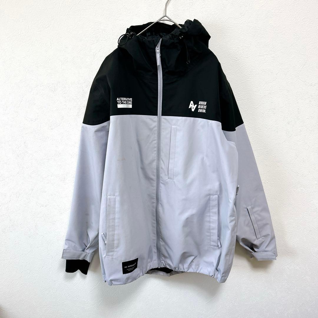 ダブルエーハードウェア スノーボードウェア レディース L 上下セット パープル