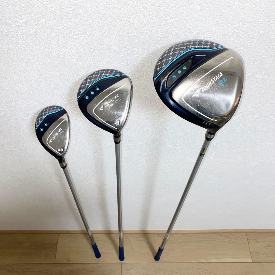 TOURSTAGE CLレディース用ゴルフクラブセット☆初心者キャディバッグ付
