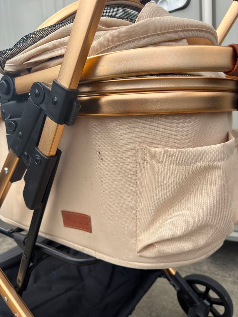 Anjelpet ペットカート　分離型　犬　猫　カーキ