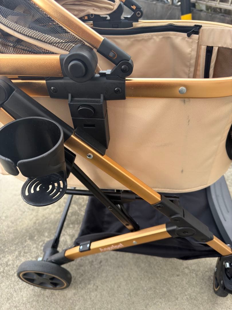 Anjelpet ペットカート　分離型　犬　猫　カーキ