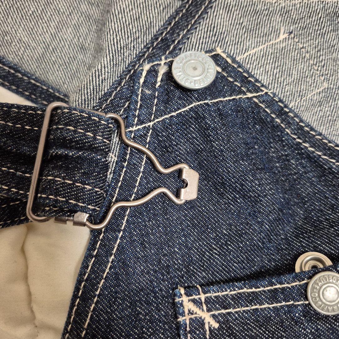 d*t様 超レア❗エヴィスEVISU エプロン付きオーバーオール34インディゴブ