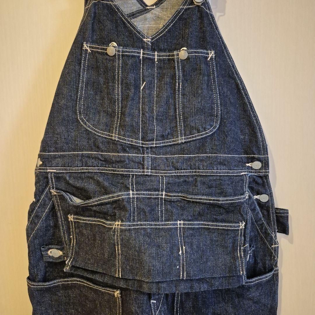 d*t様 超レア❗エヴィスEVISU エプロン付きオーバーオール34インディゴブ