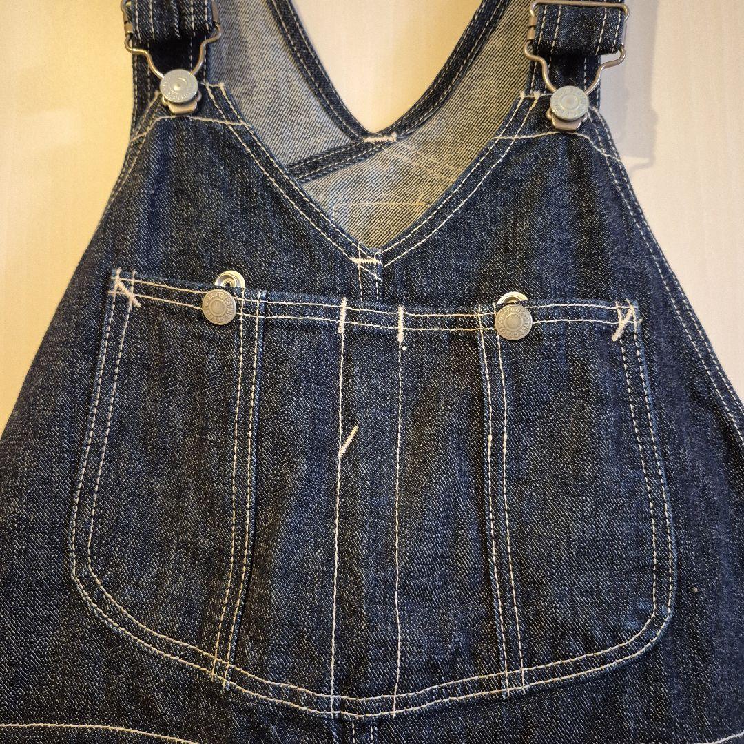 d*t様 超レア❗エヴィスEVISU エプロン付きオーバーオール34インディゴブ