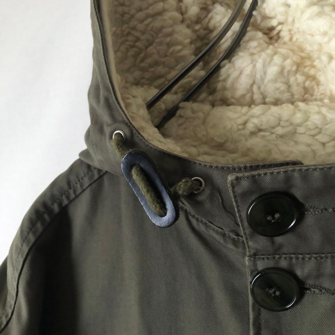 【秋冬】チュニジア製 A.P.C アーペーセー ボアライナー付き モッズコート