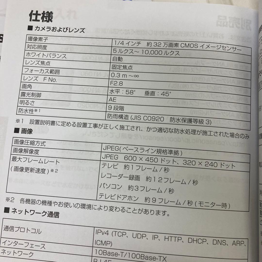 g684-36 Panasonic センサーカメラ VL-CM160KT