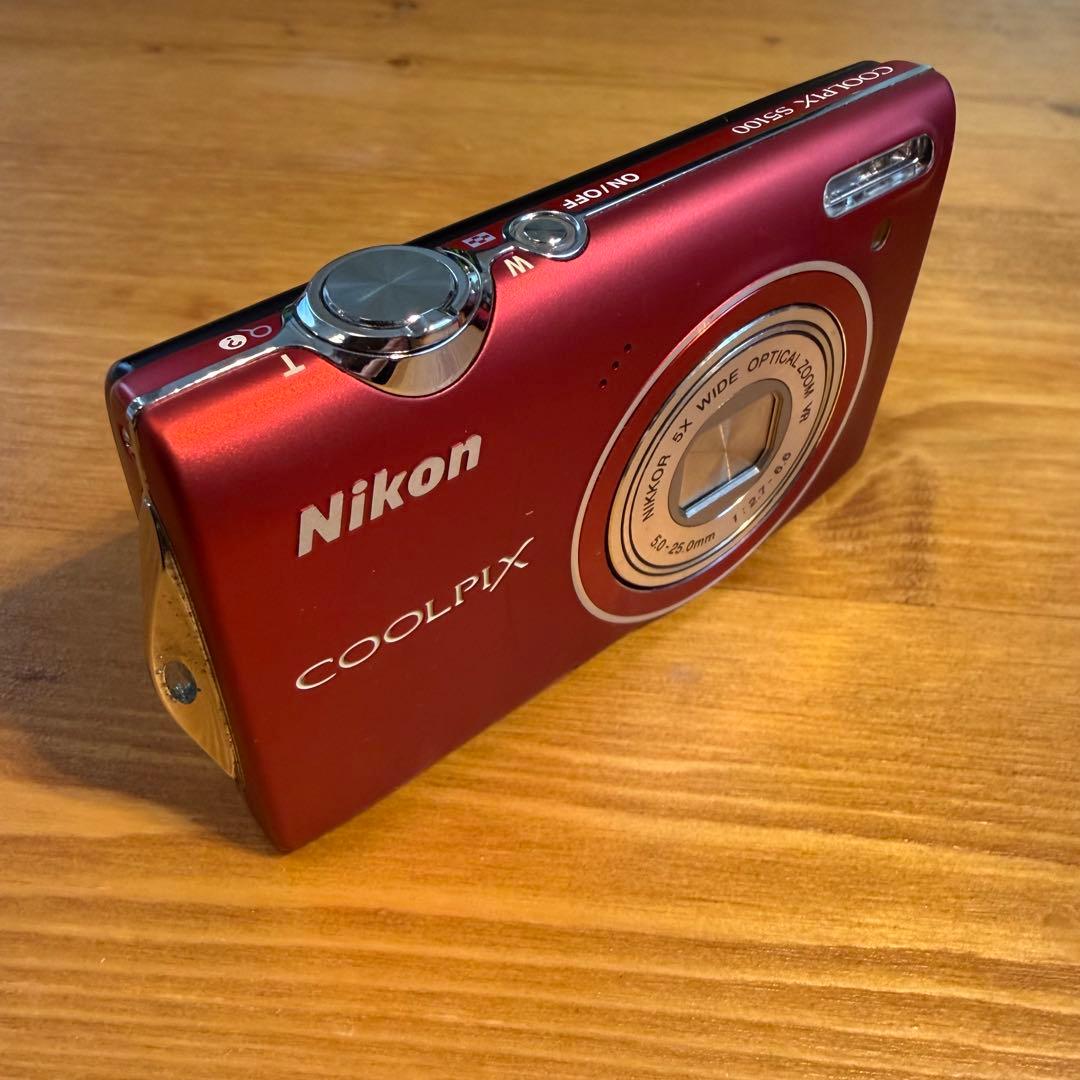 Nikon COOLPIX S5100 レッド コンパクトデジタルカメラ