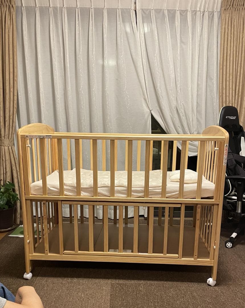 カトージ（KATOJI）ベビーベッドハイタイプ床板すのこレギュラーサイズ