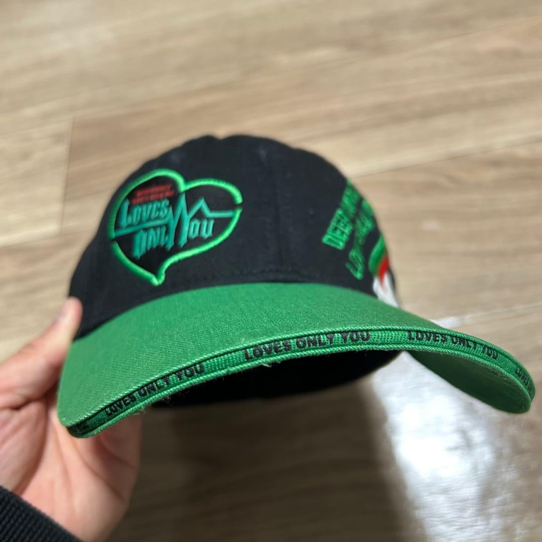 ラヴズオンリーユー　キャップ　帽子　グリーン DEEP IMPACT レア　競馬