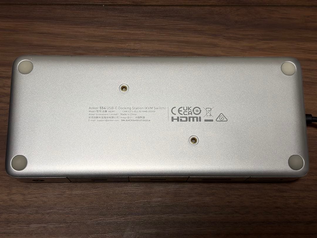 分配器・切替器 Anker 554 KVM Switch Dual 4K,For Dual