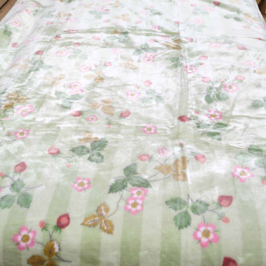 西川ウェッジウッドリバーシブル毛布グリーン2枚組