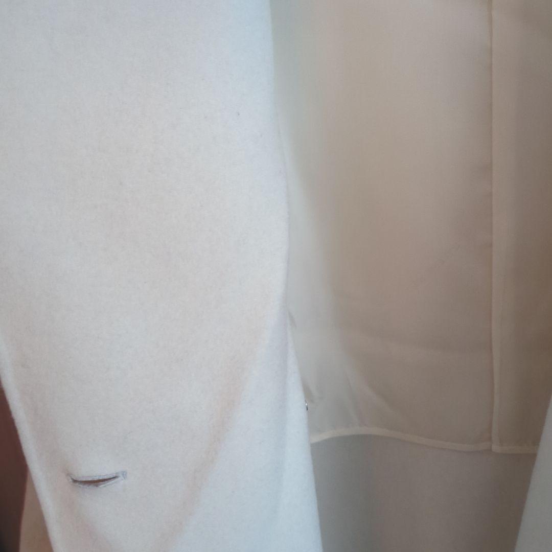 GALERIE VIE ウールダブルフェイス ショートノーカラートレンチコート