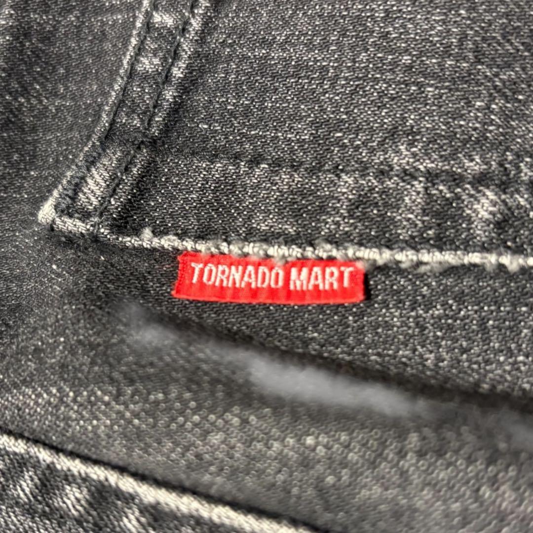 TORNADO MART flare black denim swg エディ