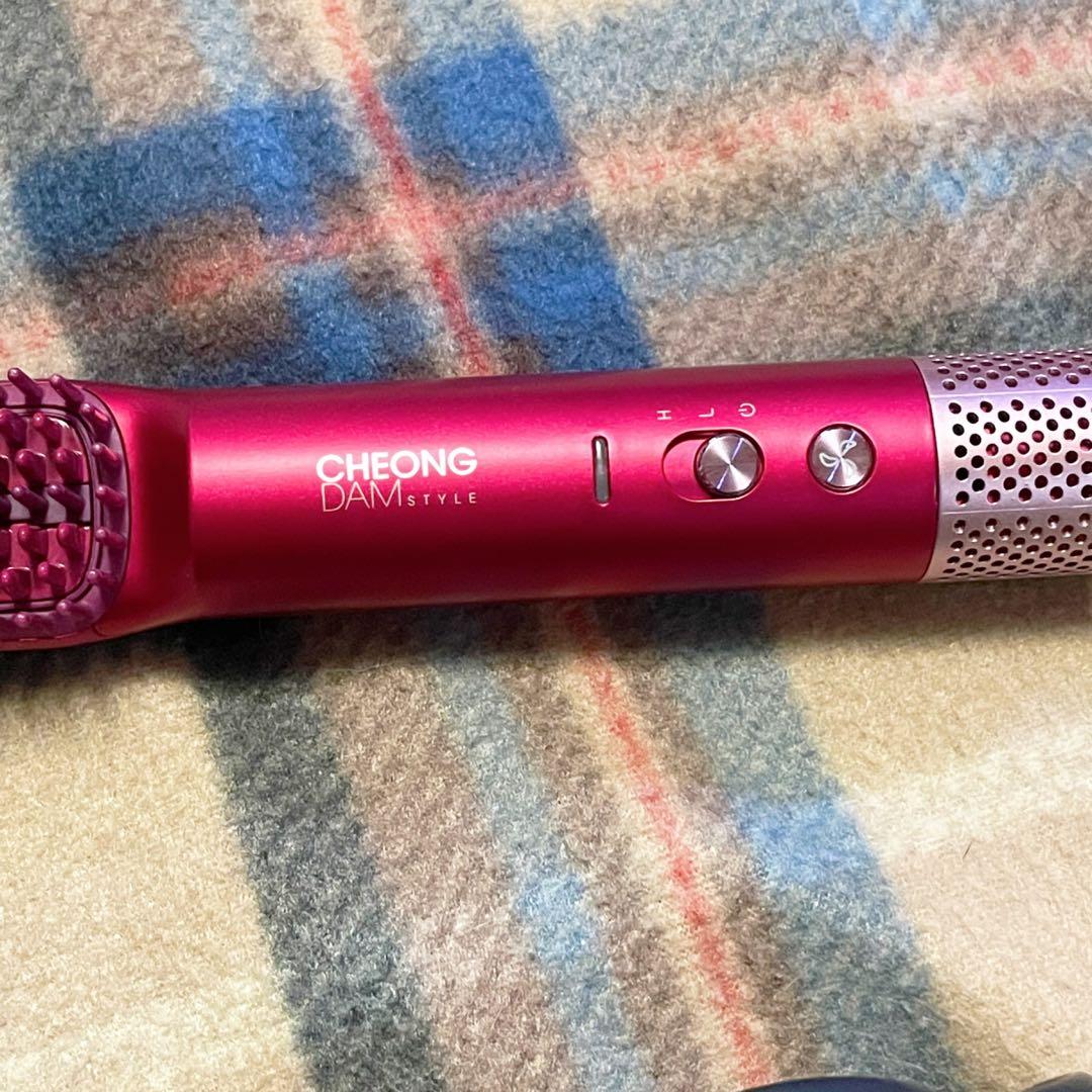 韓国 チョンダムスタイル ダブルアクションヘアブラシ 中古