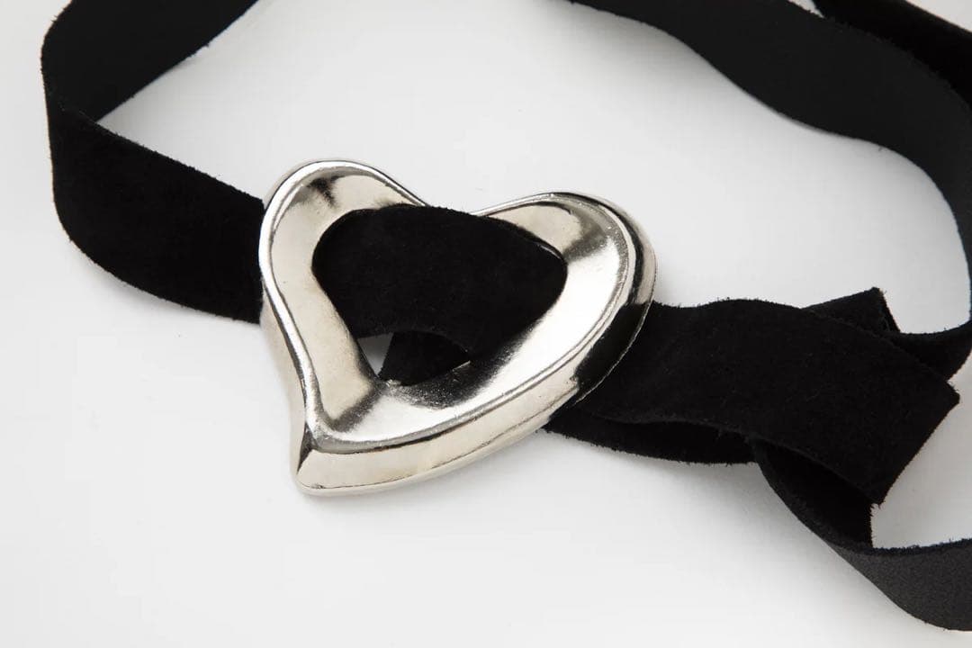 専用品 SEA BIG HEART SUEDE BELT(SILVER)