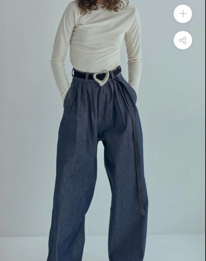 専用品 SEA BIG HEART SUEDE BELT(SILVER)