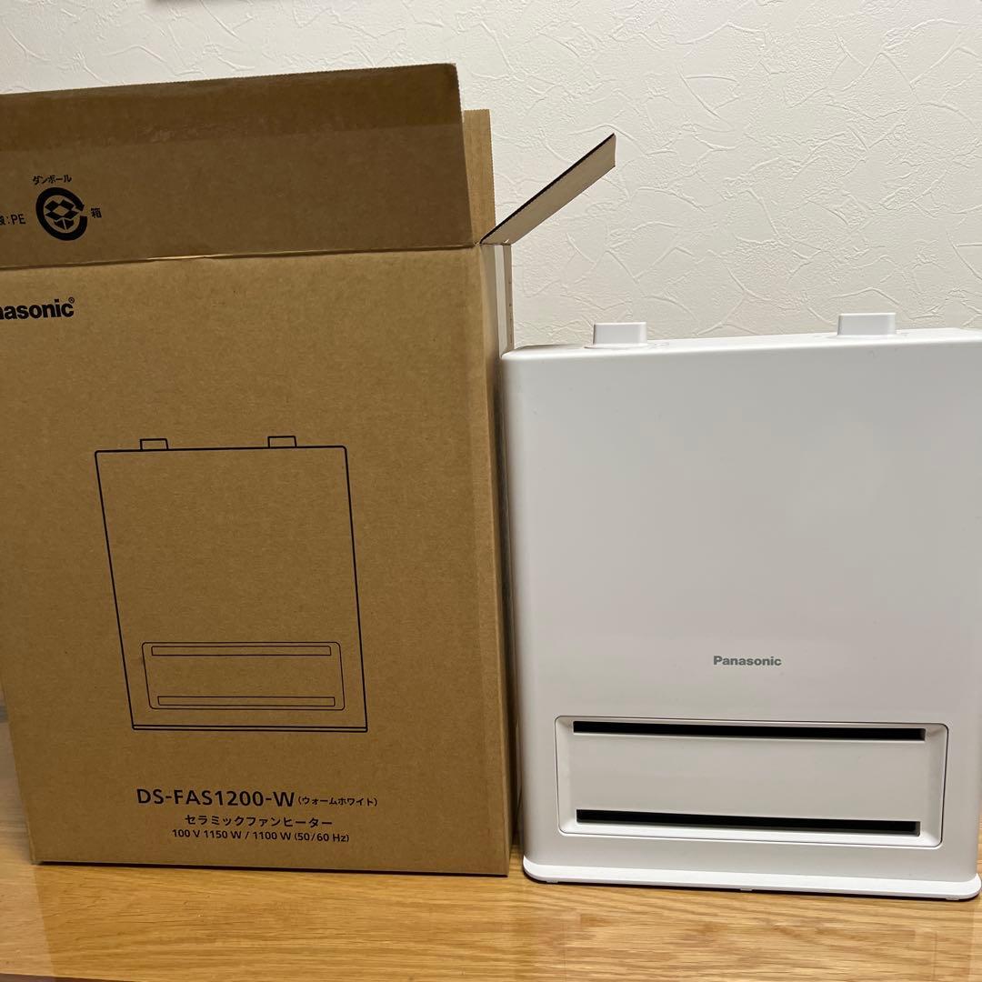 【新品】Panasonic セラミックファンヒーター DS-FA1200-W
