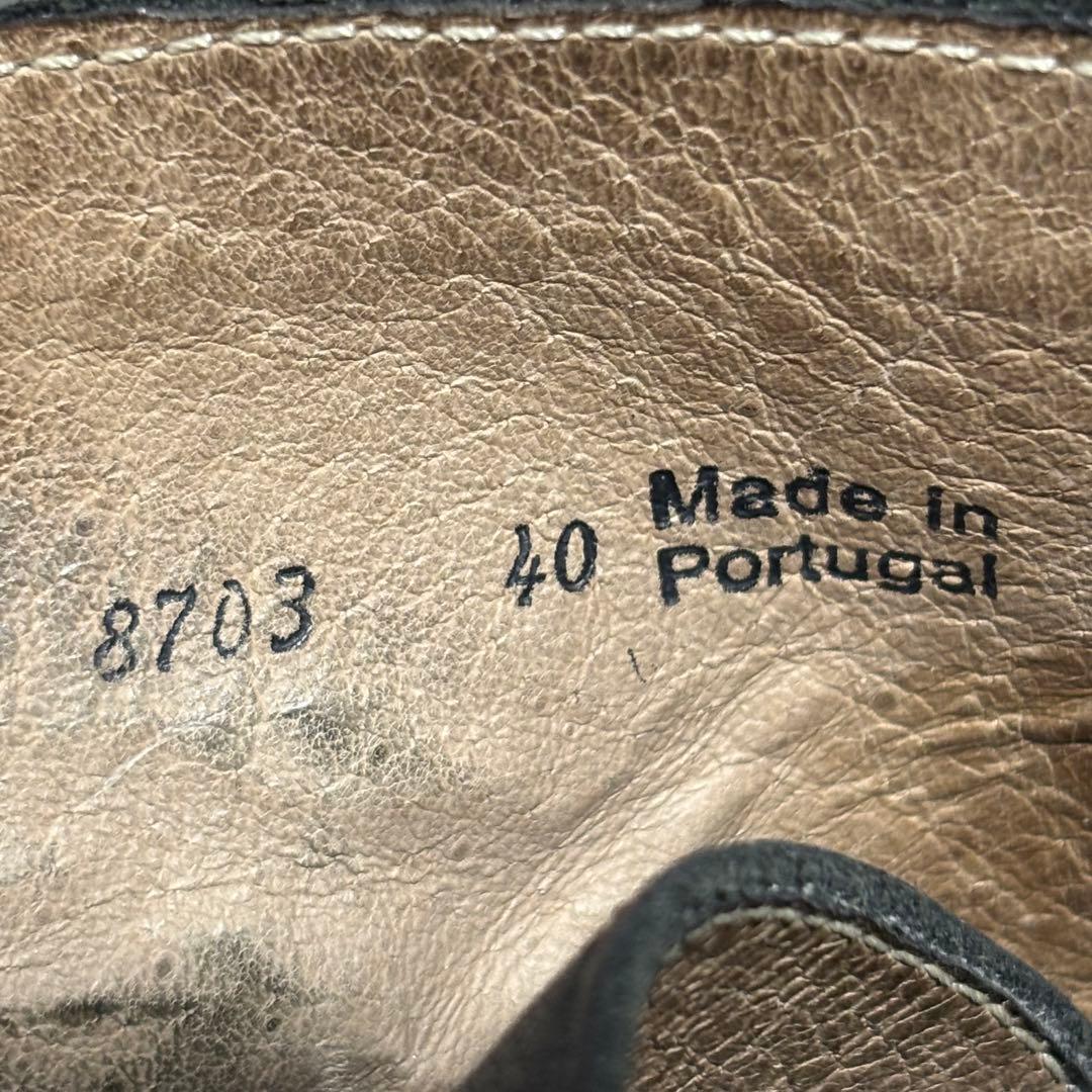 未使用級　アルフレッドバニスター　ワークブーツ　シボ革　ブラック　高級　2124