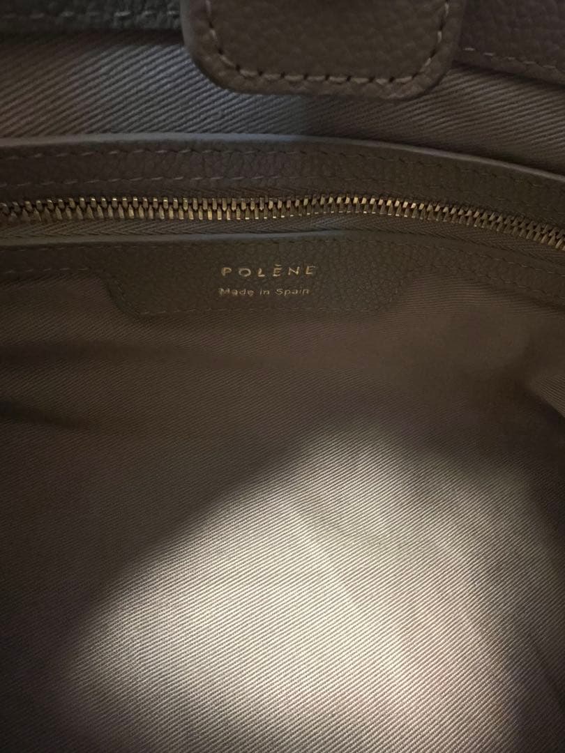 POLÈNE ショルダーバッグ グレー 保存袋付き