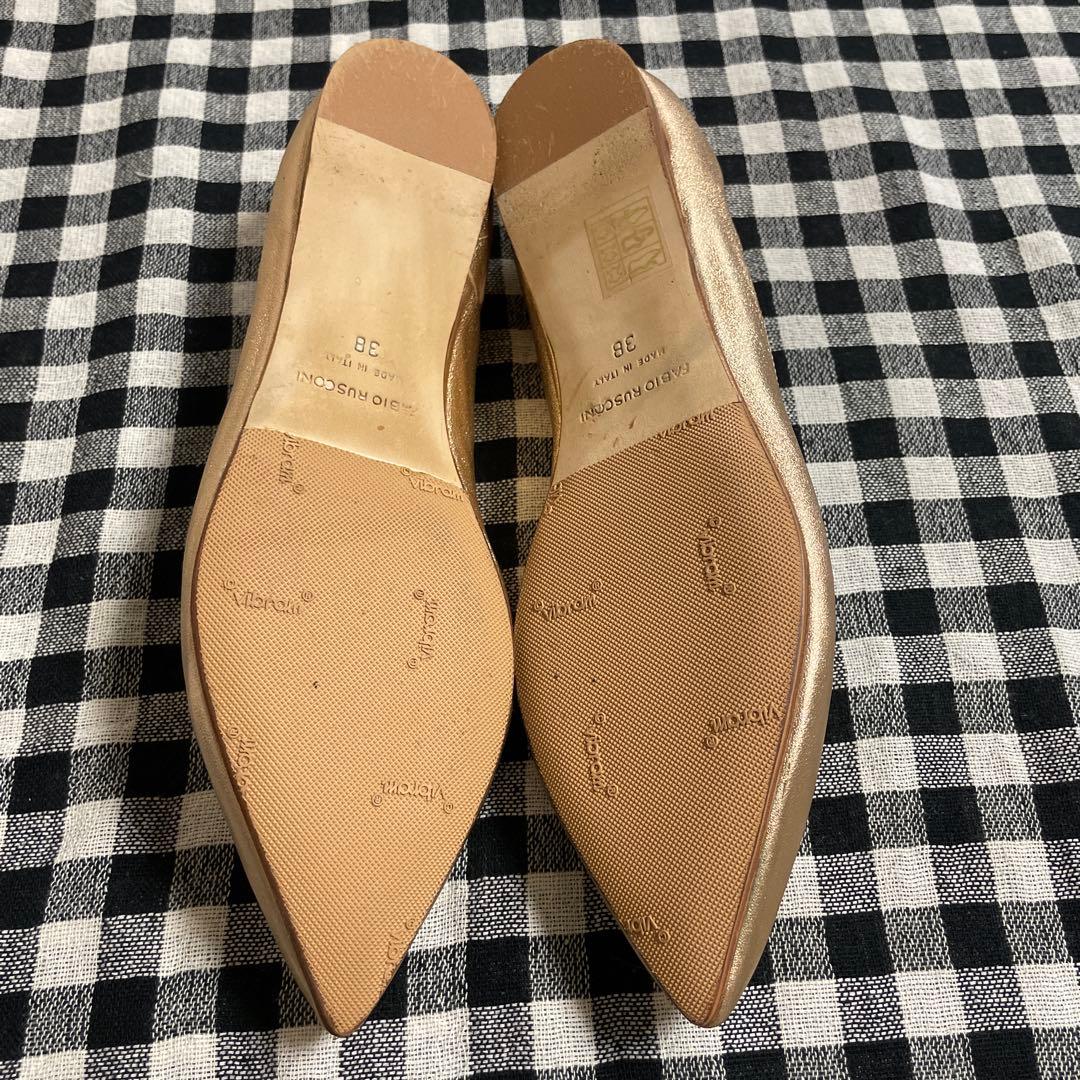 【FABIO RUSCONI】　美品　フラットシューズ　38 （24.0㎝）